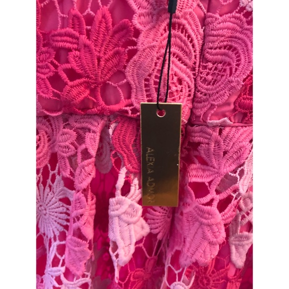 NWT | Krissy Floral Crochet Lace Dress | Pink - Picture 5 of 5